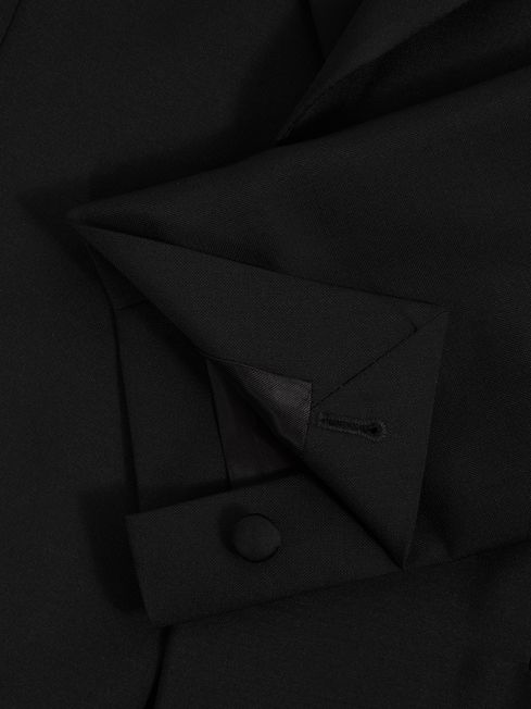 Atelier Wool Blend Slim Fit Single Breasted Tuxedo Jacket | REISS Australia