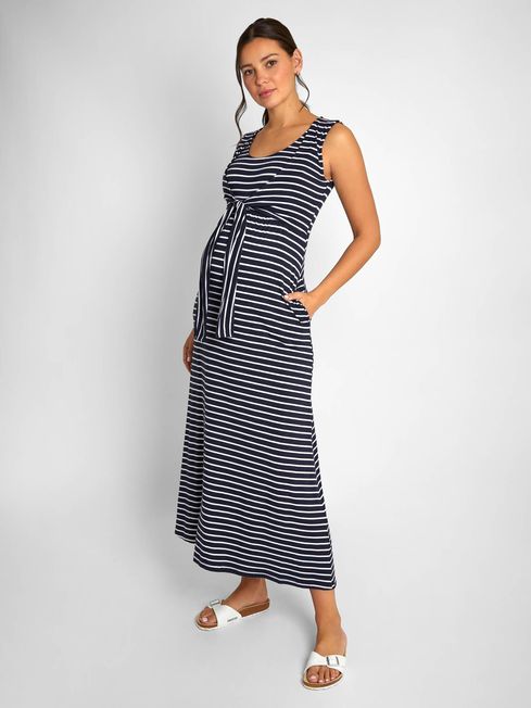 Khaki Polka Dot Maternity & Nursing Shirt Dress | Seraphine