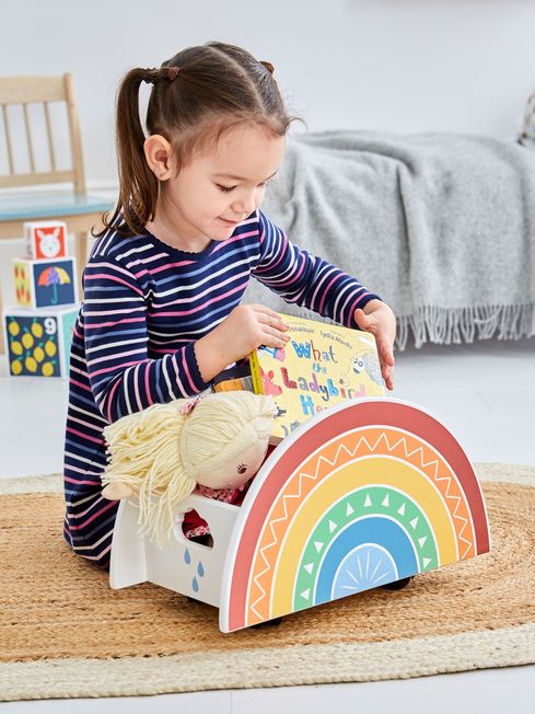 JoJo Maman B b Rainbow Pull Along Storage Caddy