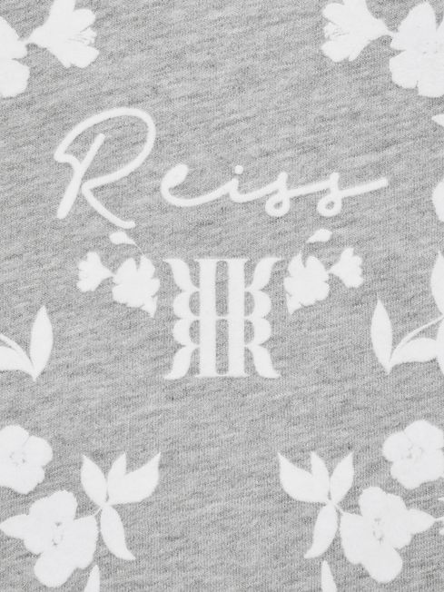 Reiss Bobbi Motif Crew Neck T Shirt REISS Australia