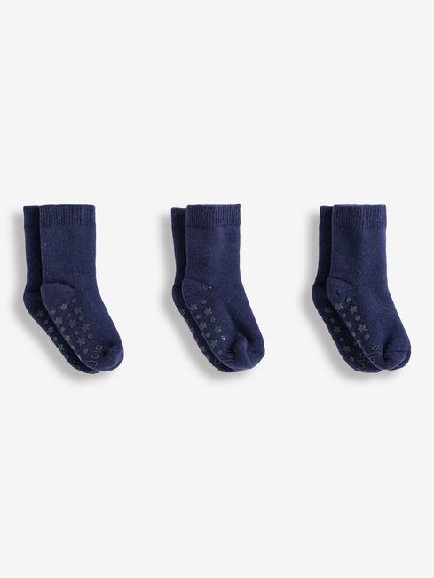 JoJo Maman Bébé Navy 3-Pack Extra Thick Socks