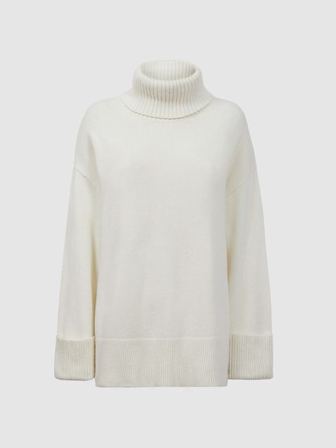 Florere Roll Neck Jumper in Ivory REISS USA