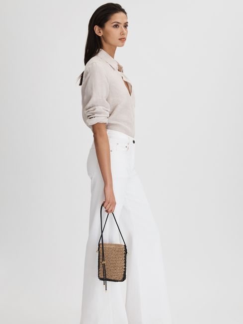 Reiss Taylor Woven Cross Body Phone Bag REISS Rest of Europe