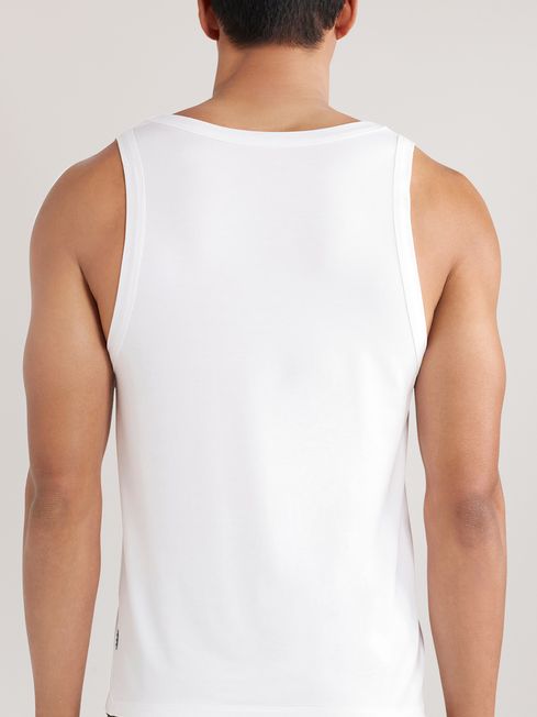 Reiss White Che CHÉ Studios Crew Neck Vest with TENCEL™ Fibers