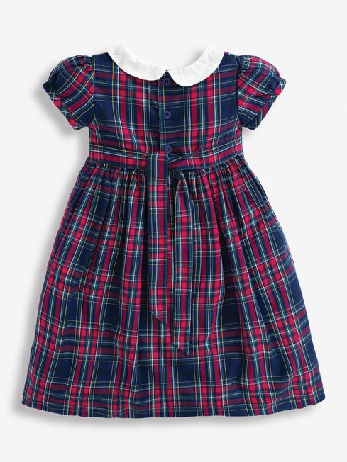 Plaid smocked sales christmas dress