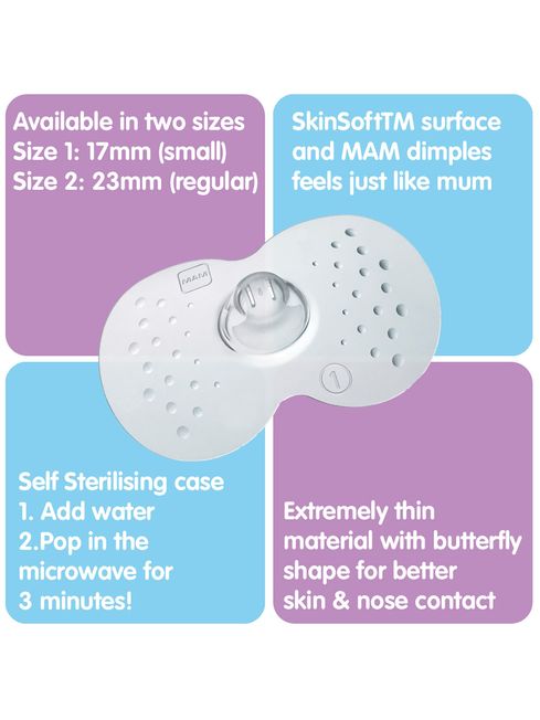 Nipple Shields Size 1 - Breastfeeding Accessories by MAM