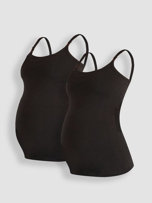 Buy JoJo Maman Bébé 2-Pack Maternity & Nursing Vest Tops from the