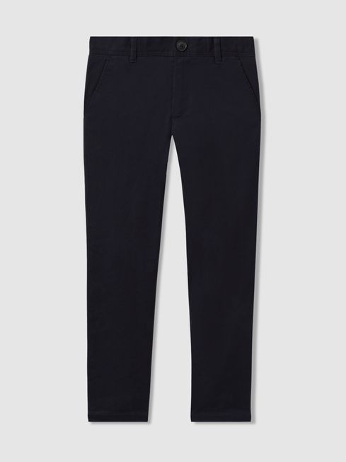 Reiss Navy Pitch Teen Slim Fit Casual Chinos
