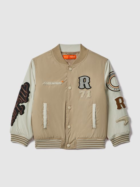 Varsity style bomber jacket 2025