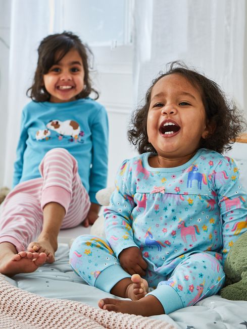 Buy JoJo Maman B b Girls 2 Pack Guinea Pig Jersey Pyjamas from
