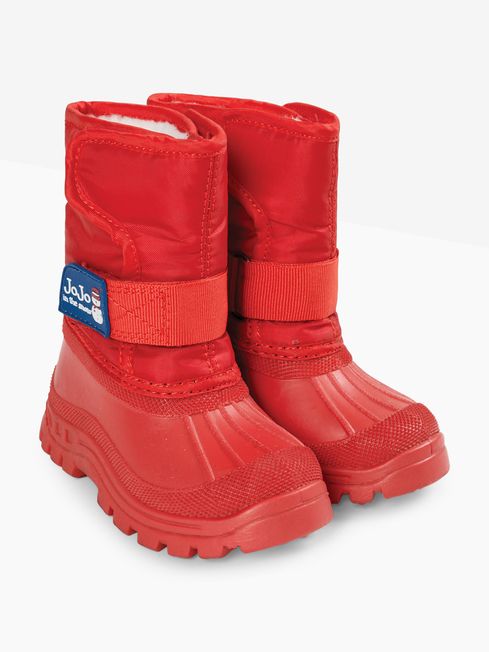 JoJo Maman Bébé Red Alpine Snow Boots