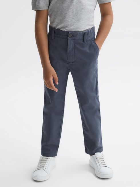 Reiss Bright Airforce Pitch Senior Slim Fit Casual Chinos