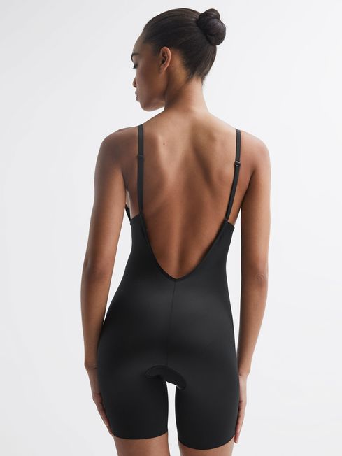 Suit Your Fancy Plunge Low-Back Mid-Thigh Bodysuit by Spanx Online