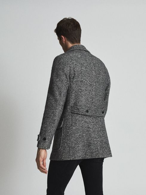 Reiss herringbone coat store