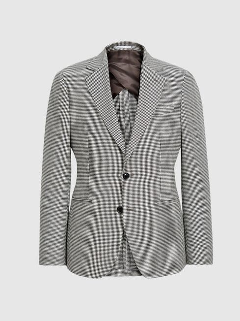 Reiss Freedom Puppytooth Single Breasted Blazer REISS USA
