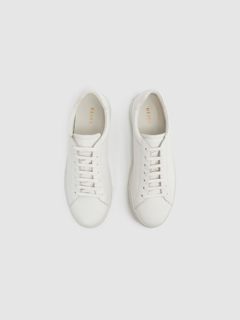 Reiss Finley Leather Trainers | REISS USA