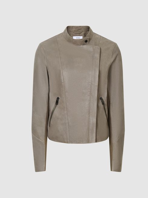 Reiss suede hotsell jacket womens