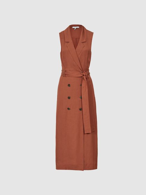 Reiss shop rust dress