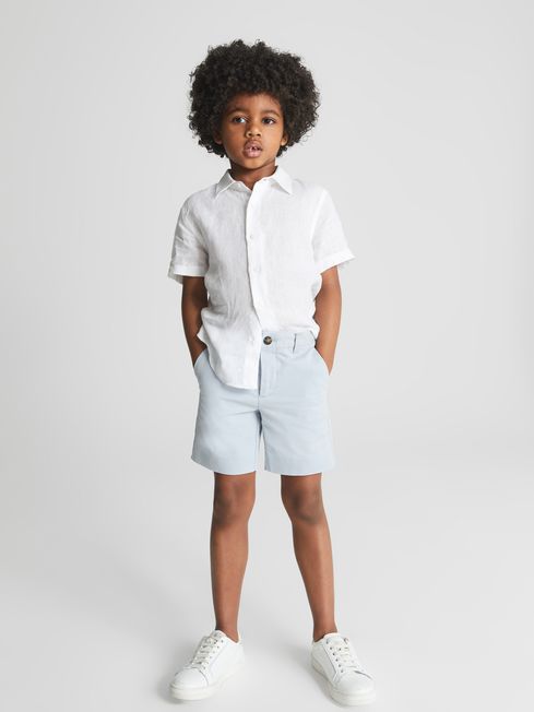 Reiss Blue Wicket Junior Casual Chino Shorts