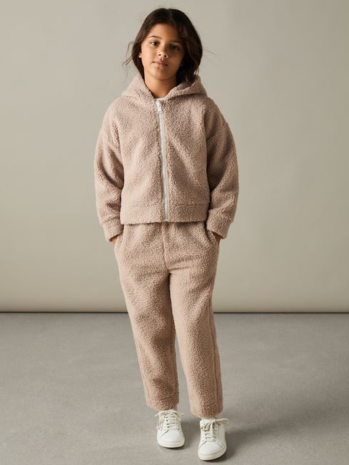 Reiss Mink Zuri 4-9 yrs Fleece Hoodie and Joggers Set