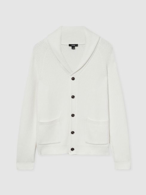White cotton cardigan sweater 2025
