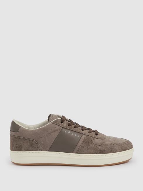 Khaki suede trainers online