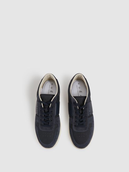Hogan Leather And Suede Lace-Up Trainers