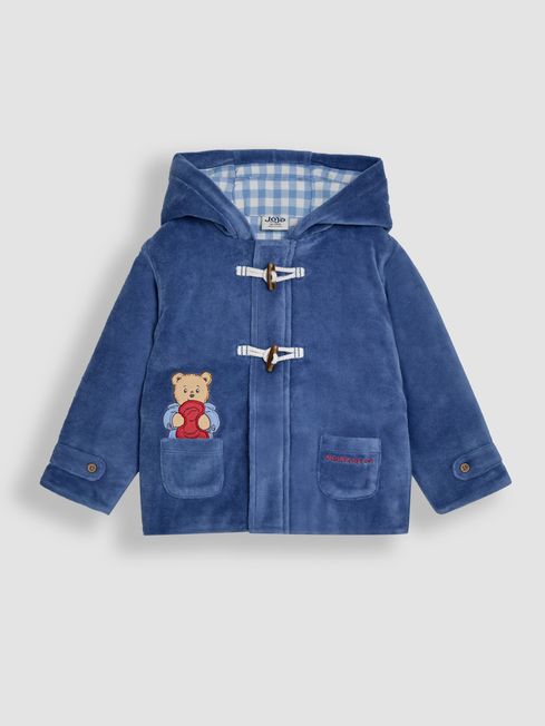 Navy Paddington Applique Duffle Coat