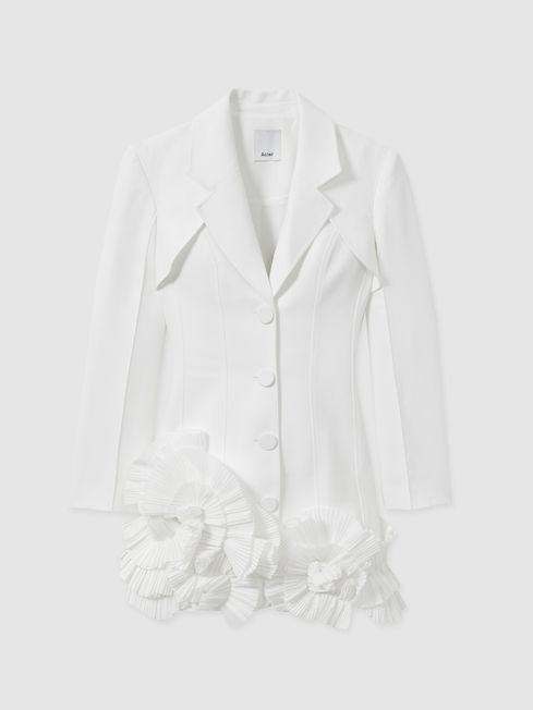 Frill hem blazer dress hotsell