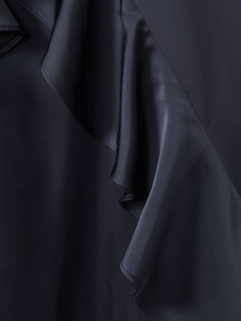 Amur Charmeuse Cowl Neck Maxi Dress