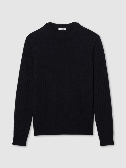 Knitted crew neck jumper shop