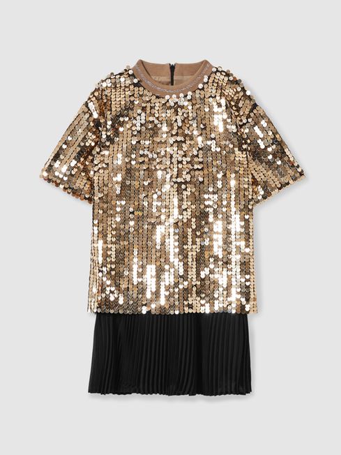 Sequin graphic t shirt dress new arrivals