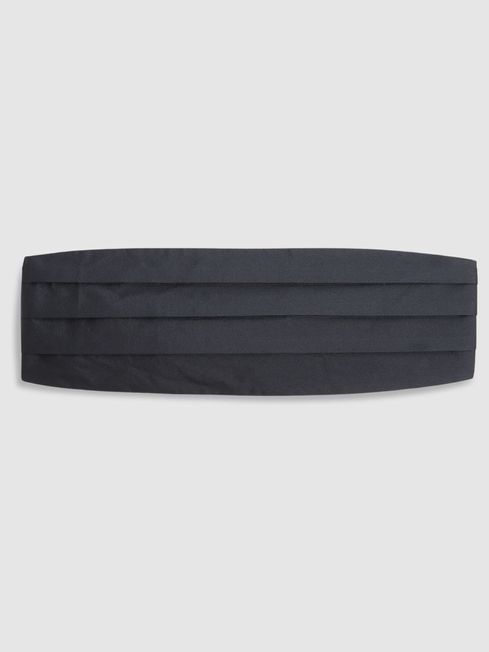Reiss Navy Cameron Silk Cummerbund
