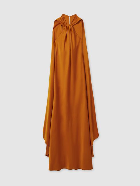 Mustard cape dress top