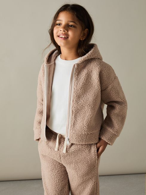 Reiss Mink Zuri 9-13 yrs Fleece Hoodie and Joggers Set