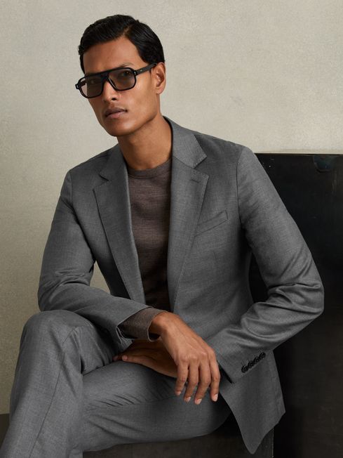 Reiss slim fit suit hot sale