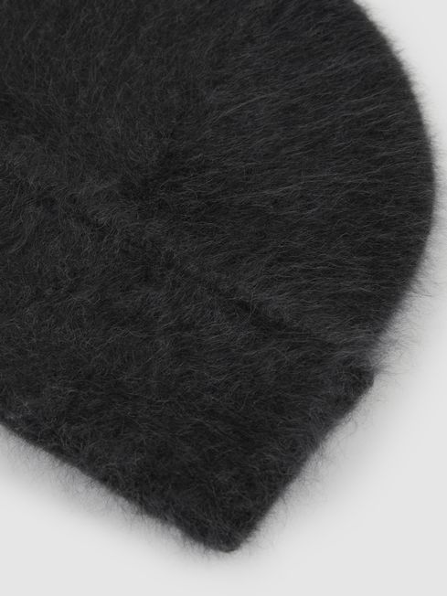 Reiss Charcoal Alba Cashmere Beanie