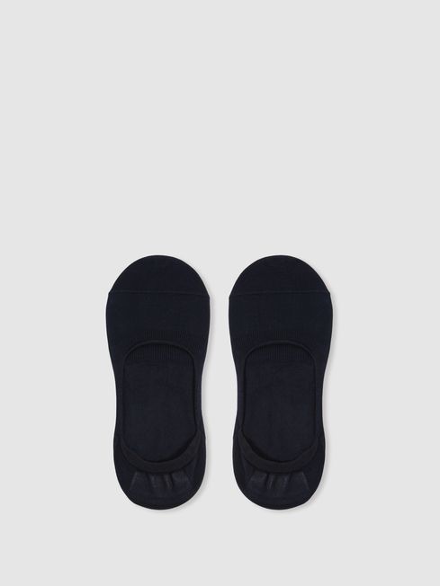 Reiss Navy Rafi Cotton-Blend Loafer Socks