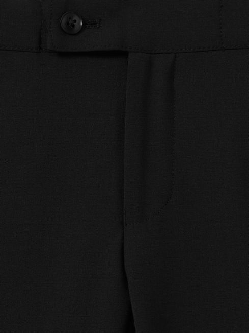 3-9 yrs Wool-Blend Tuxedo-Stripe Trousers in Black