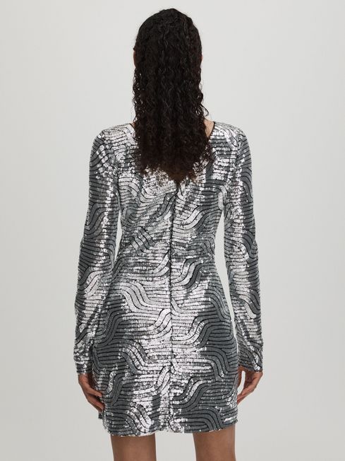Halston Sequin Mini Dress