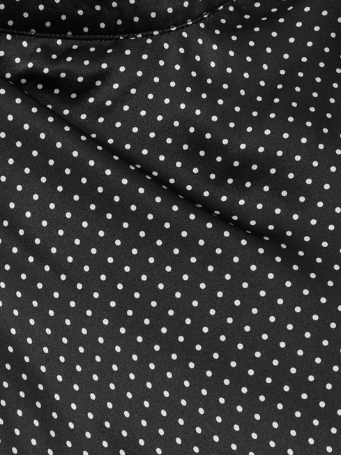 Paige Silk Satin Polka Dot Dress
