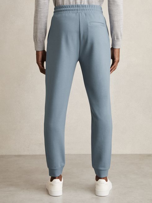 Reiss Airforce Blue Premier Drawstring Jersey Joggers