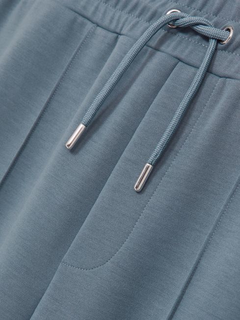 Reiss Airforce Blue Premier Drawstring Jersey Joggers