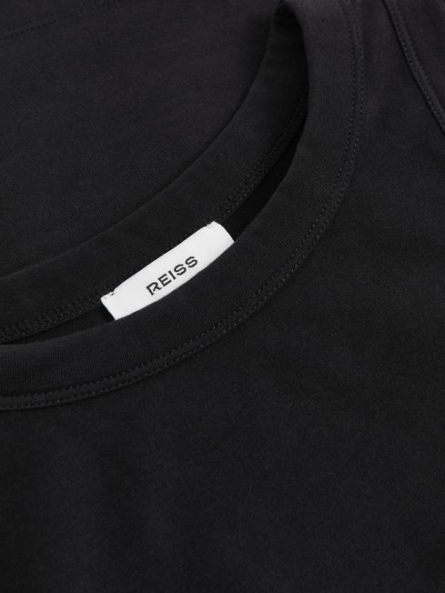 Reiss Black Betty Stretch-Cotton Racerback Vest