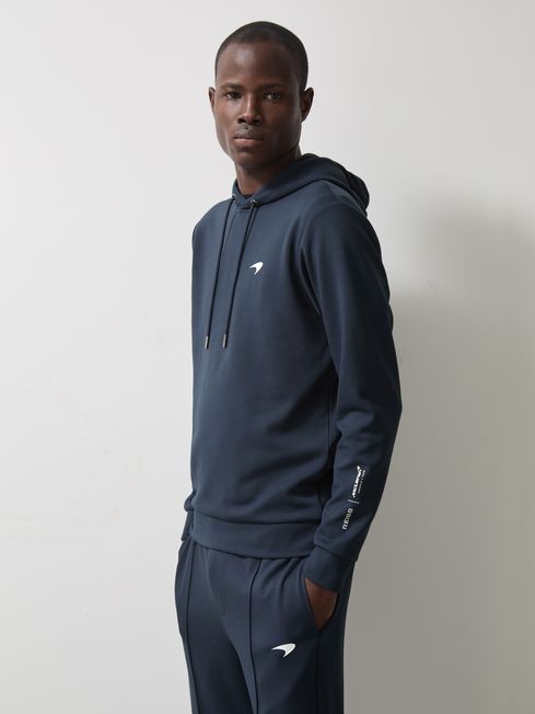 Reiss Airforce Blue Apex McLaren F1 Team Interlock Hoodie