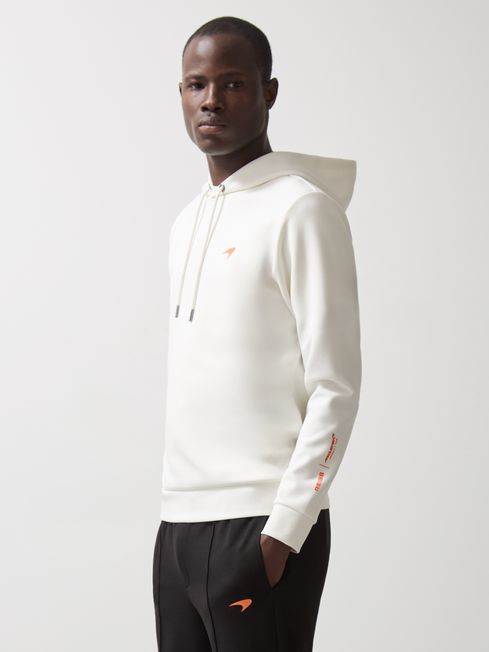 Reiss White Apex McLaren F1 Team Interlock Hoodie