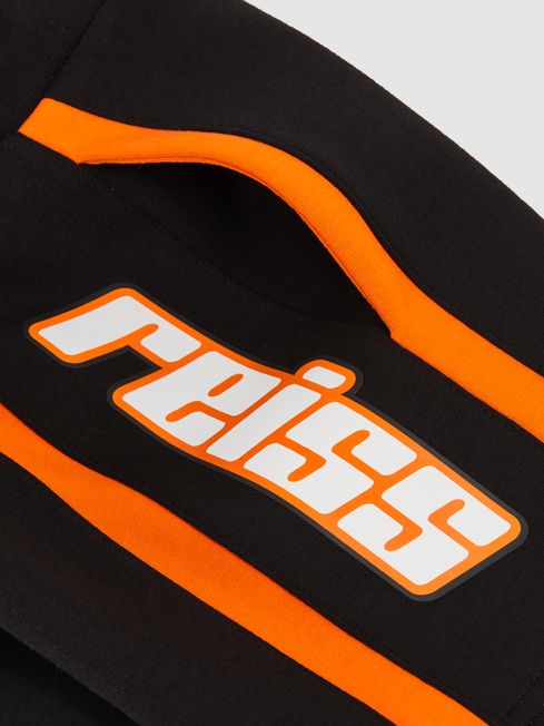 Reiss Black/Orange Ride 13-14 yrs Unisex Fit McLaren F1 Team Drawstring Shorts