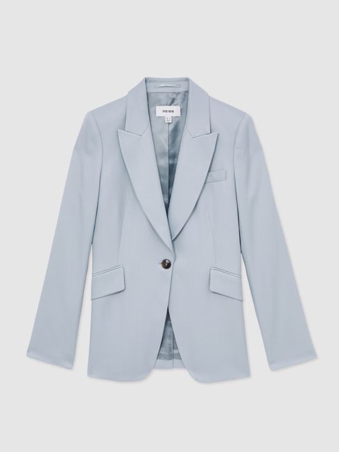 Reiss Millie Single-Breasted Peak-Lapel Tailored Blazer