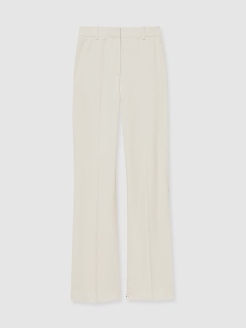 Reiss Cream Millie Wide-Leg Tailored Trousers