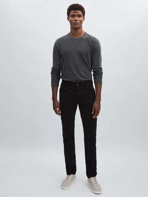 Paige Stretch-Cotton Slim Cargo Trousers